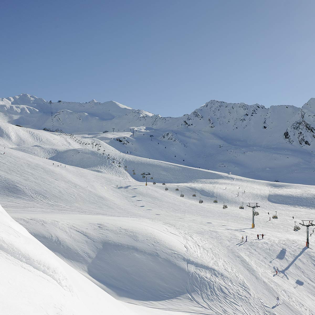 Skigebiet bis 3100m Höhe in Hochgurgl